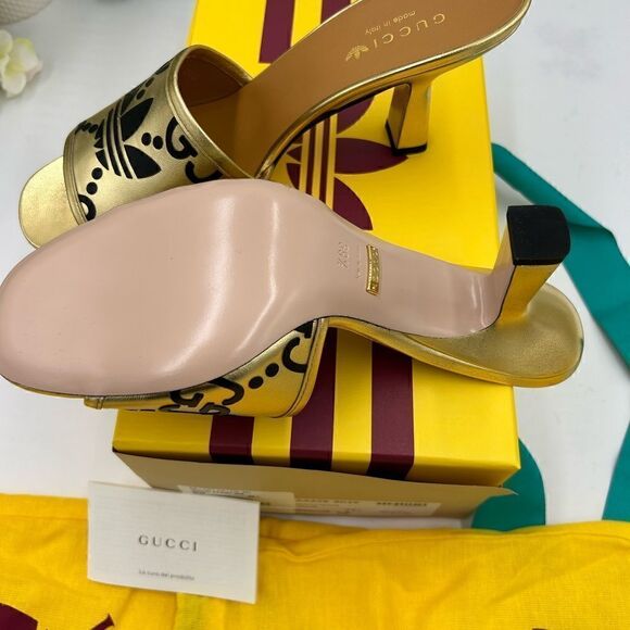 Women’s Gucci X Adidas, slide sandals, size 39.5 made in Italy - Picture 6 of 9